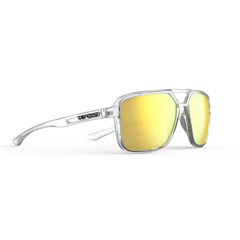 Tifosi Salto Single Lens Cycling Sunglasses - Crystal Clear Smoke Yellow Mirror-3