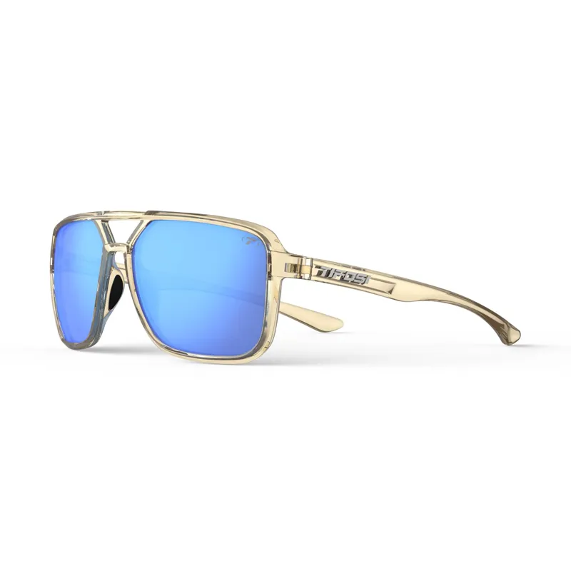 Tifosi Salto Single Lens Cycling Sunglasses - Golden Ray Sky Blue Mirror-3