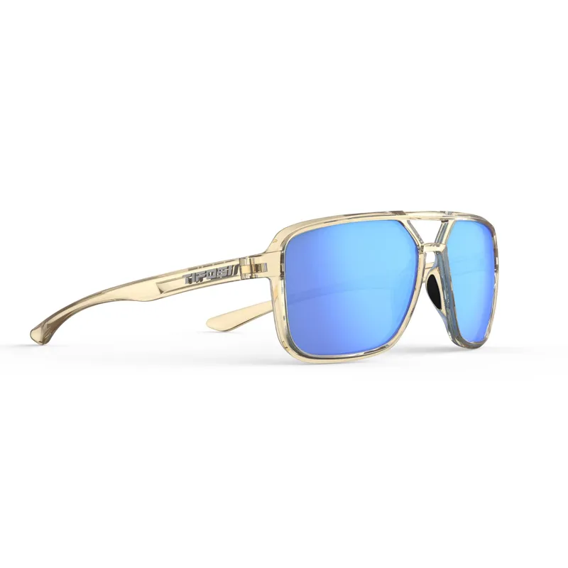 Tifosi Salto Single Lens Cycling Sunglasses - Golden Ray Sky Blue Mirror-4