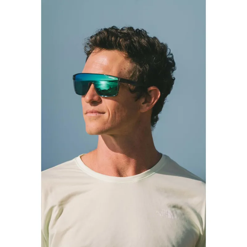Tifosi Sanctum Single Lens Cycling Sunglasses - Crystal Smoke-6