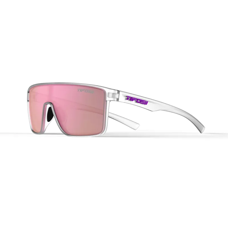 Tifosi Sanctum Single Lens Sports Sunglasses - Satin Clear-3
