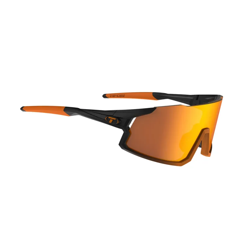 Tifosi Stash Interchangeable Lens Cycling Sunglasses - Black Orange-2
