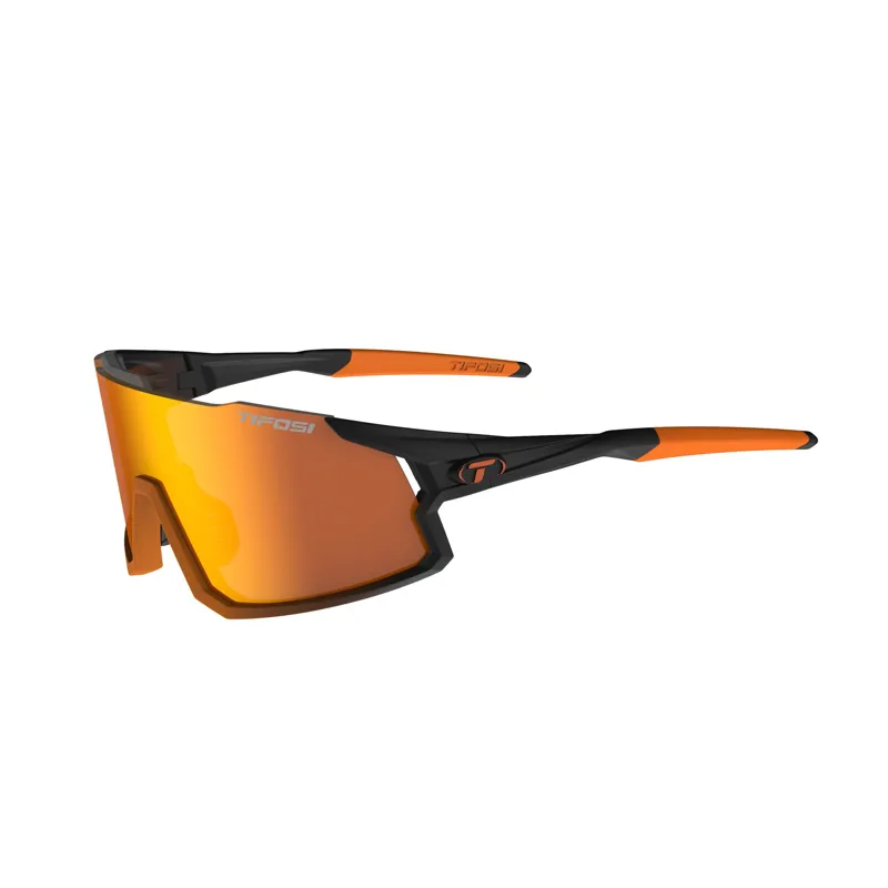 Tifosi Stash Interchangeable Lens Cycling Sunglasses - Black Orange