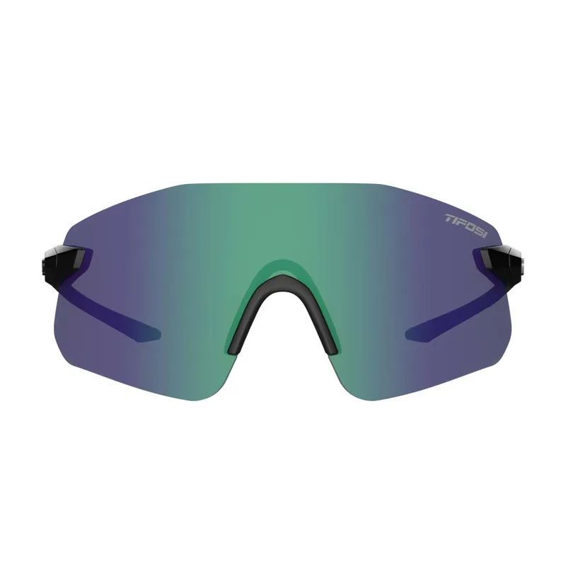 Tifosi Vogel SL Single Lens Cycling Sunglasses - Gloss Black/Smoke Green-4