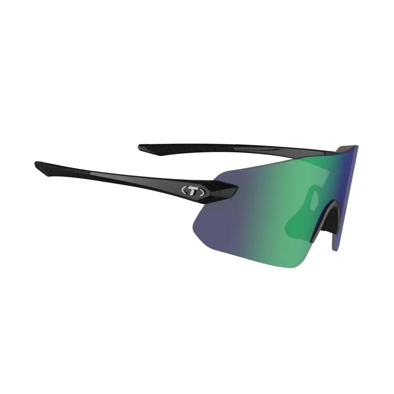 Tifosi Vogel SL Single Lens Cycling Sunglasses - Gloss Black/Smoke Green-3
