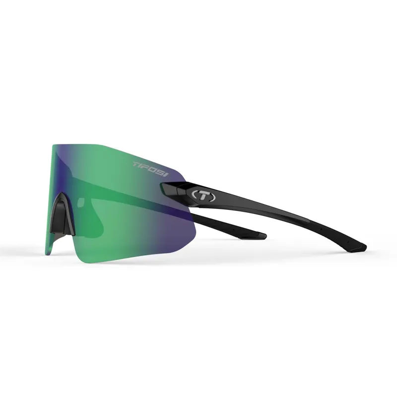 Tifosi Vogel SL Single Lens Cycling Sunglasses - Gloss Black/Smoke Green-2