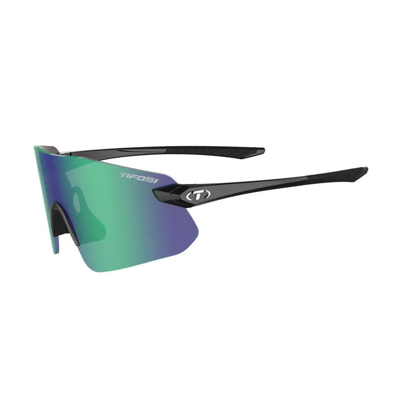 Tifosi Vogel SL Single Lens Cycling Sunglasses - Gloss Black/Smoke Green