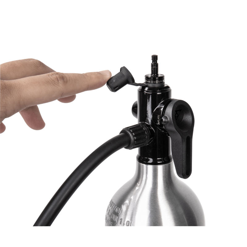 Topeak Tubibooster X Tubeless Tyre Inflator - Silver-5