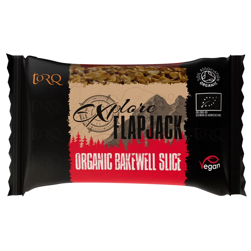 Torq Explore Flapjack 65g - Bakewell Slice - Box of 20-1