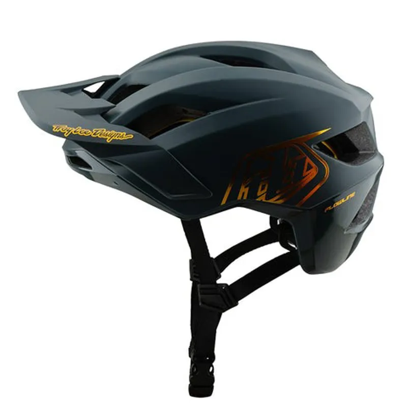 Troy Lee Designs Flowline MTB Helmet with MIPS - Point Grey/Gold