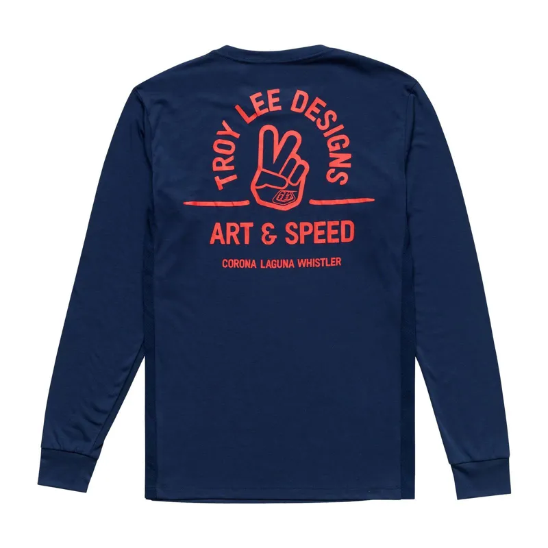 Troy Lee Designs Skyline Mens Long Sleeve Ride Jersey - Locals Midnight-1