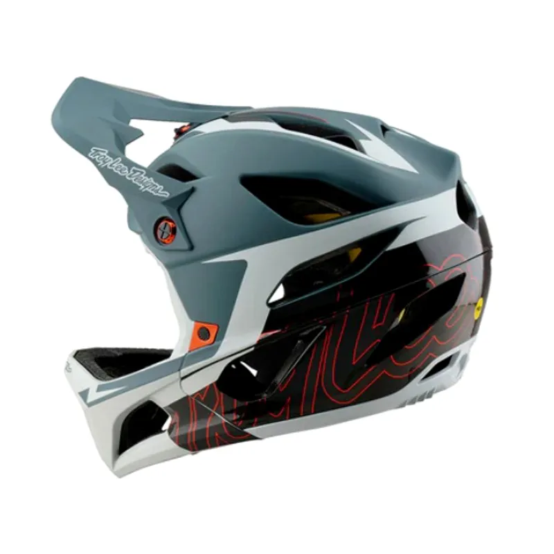 Troy Lee Designs Stage Full Face MTB Helmet with MIPS - Smoke - XL/2XL-1