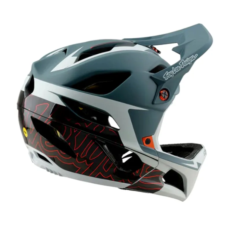 Troy Lee Designs Stage Full Face MTB Helmet with MIPS - Smoke - XL/2XL-3