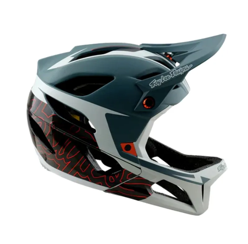 Troy Lee Designs Stage Full Face MTB Helmet with MIPS - Smoke - XL/2XL-4