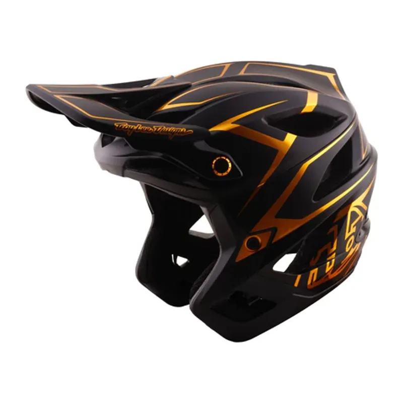 Troy Lee Designs Stage Stunt 3/4 MTB Helmet - Pinstripe Black