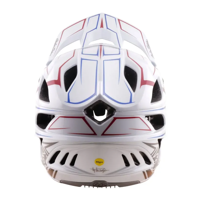 Troy Lee Designs Stage Stunt 3/4 MTB Helmet - Pinstripe White-2