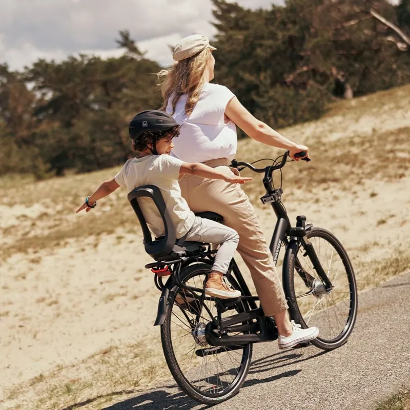 Urban Iki Junior Seat with Rack Mount - Bincho Black/Bincho Black-3