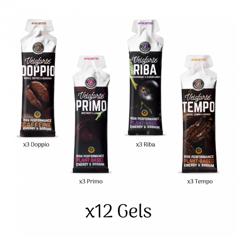 Veloforte Mixed Energy Gels - 12 Pack