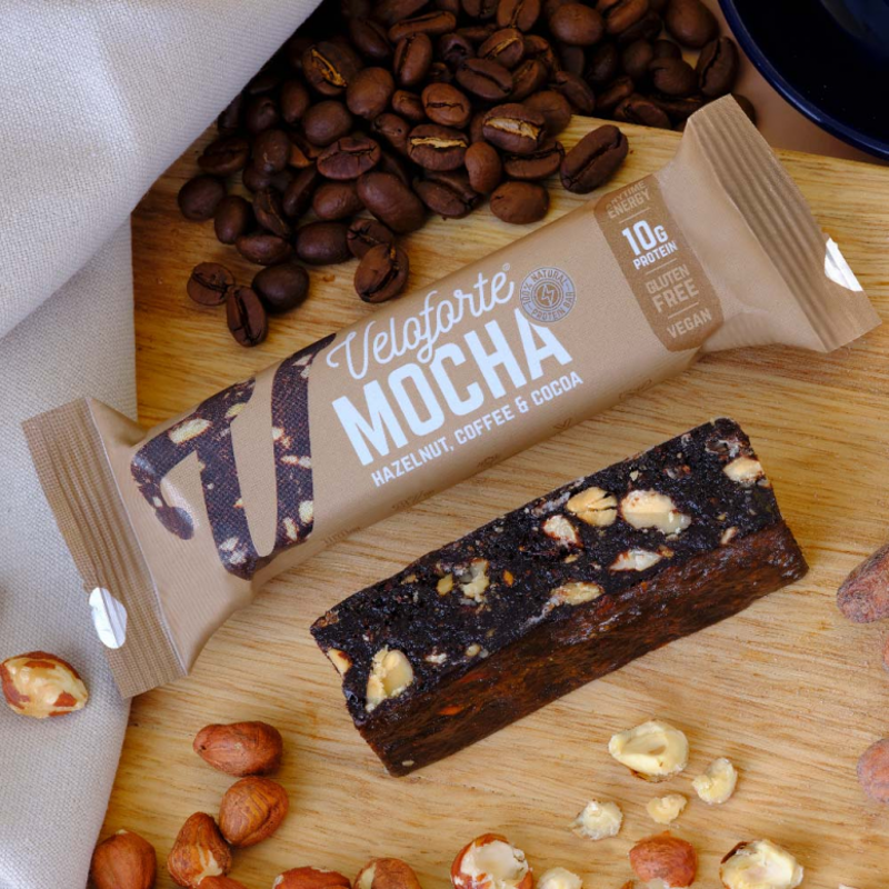 Veloforte Mocha Protein Recovery Bar - Hazelnut/Coffee/Cocoa-1