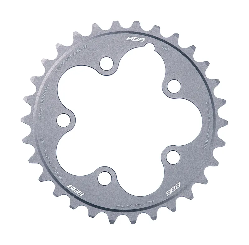 BBB BCR-16S Triplegear Chainring S9/10 74BCD 30T - Silver