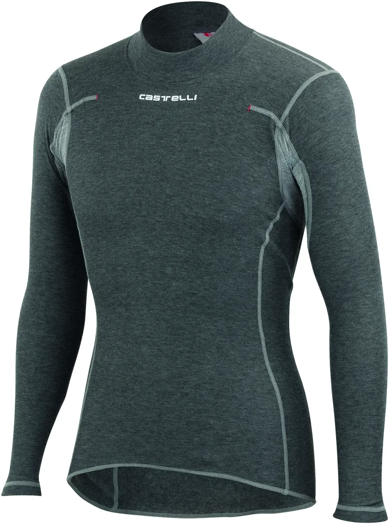 Castelli Flanders Warm Long Sleeve Mens Baselayer Grey