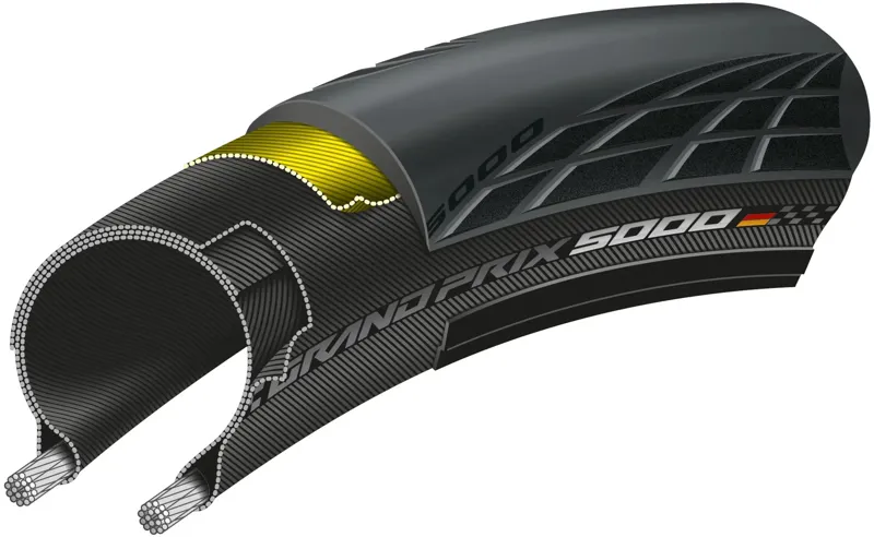 Shop Soiled: Continental Grand Prix 5000 GP5000 700x28c BlackChili Tyre