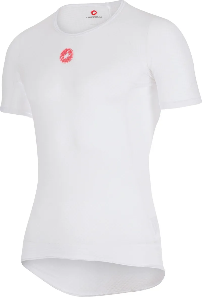 Castelli Pro Issue Mens Short Sleeve Baselayer - White