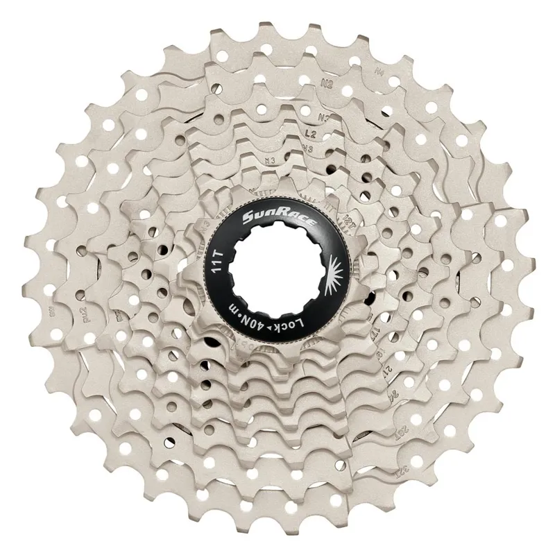 Shop Soiled: SunRace RS1 10-Speed Cassette Shimano/SRAM 11-32T - Champagne-1