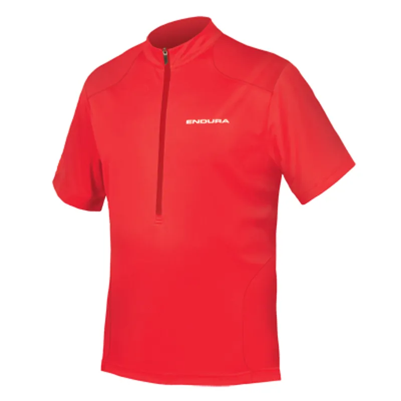 Endura Hummvee Mens Short Sleeve Jersey - Red - Size Small