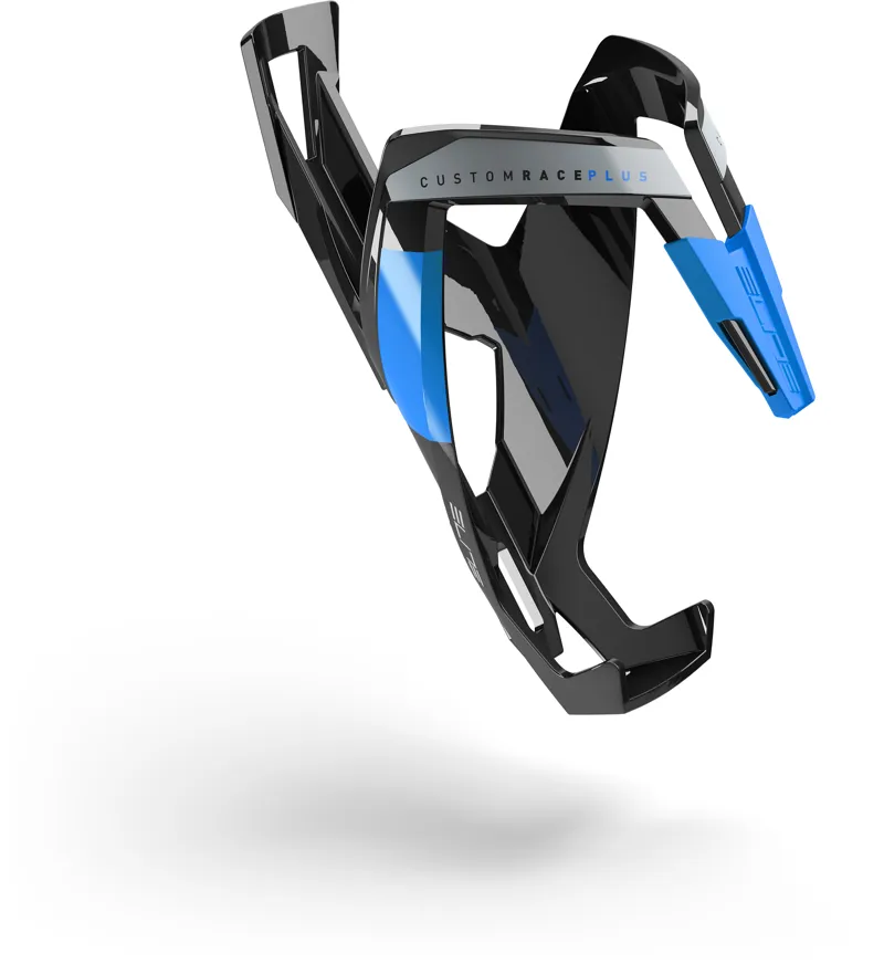 Elite Custom Race Plus Resin Bottle Cage - Black/Blue