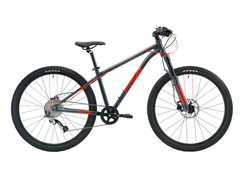 Frog 69 Kids Mountain Bike - Metallic Grey/Neon Red