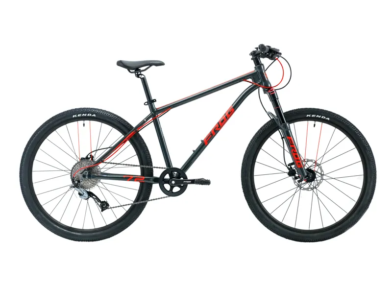 Frog 72 Kids Mountain Bike - Metallic Grey/Neon Red