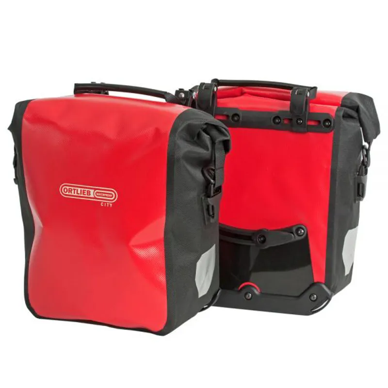 Ortlieb Sportroller City 25L Pannier Bag - Red/Black - Pair-1