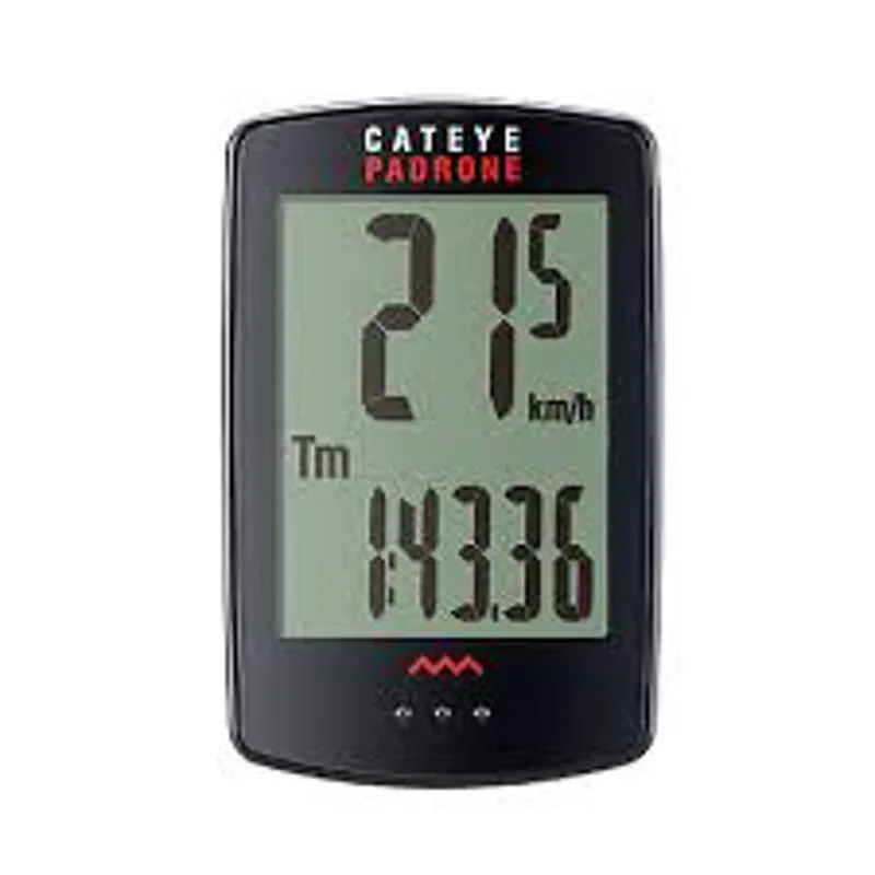 Cateye Padrone Cycle Computer - Black