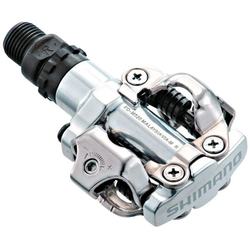 Shimano PD M520 Mountain Bike SPD Pedals - Silver