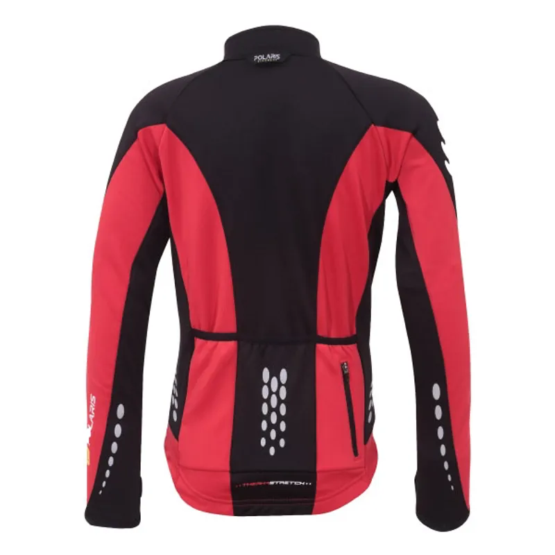 Polaris Fang Kids Cycling Thermal Jersey - Red/Black-1