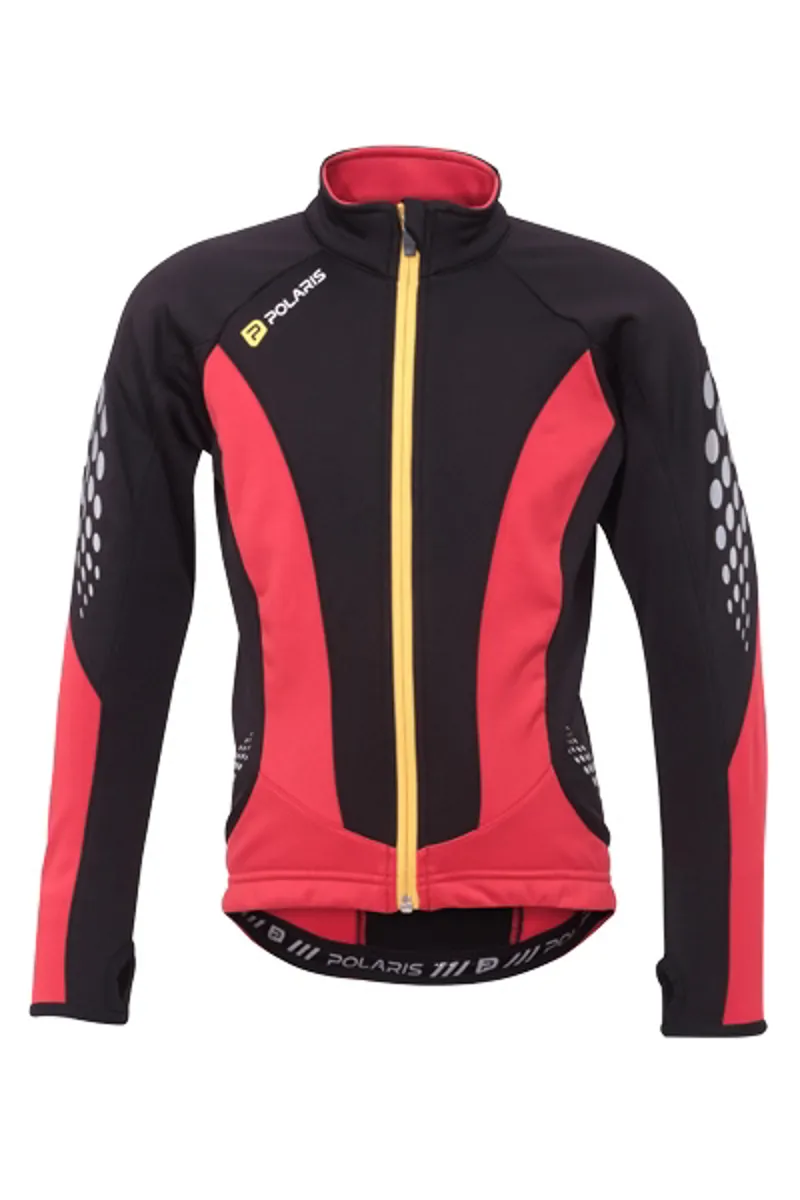 Polaris Fang Kids Cycling Thermal Jersey - Red/Black