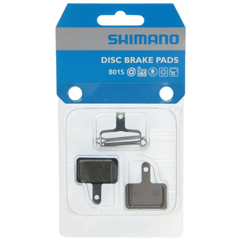 Shimano B01S Disc Brake Pads Steel Backed Resin - Pair
