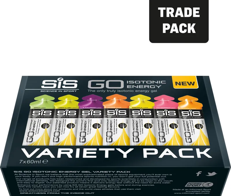 SiS 7 Pack Variety Isotonic Gels
