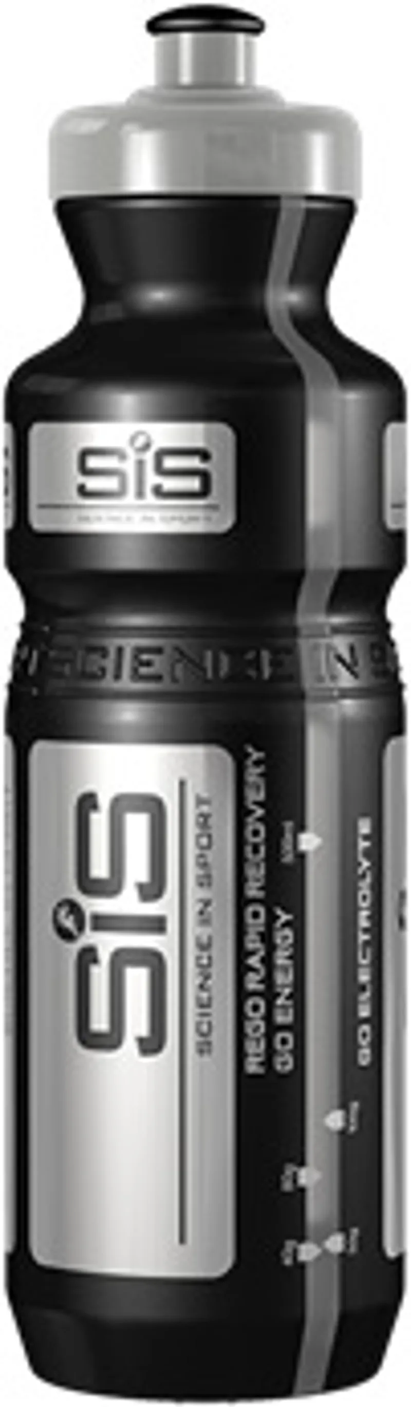 SiS PRO SiS 800ml Water Bottle - Black and Silver