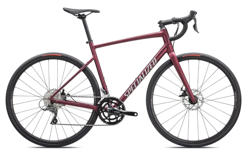 Shop Soiled: 2025 Specialized Allez Road Bike - Satin Maroon - 56cm