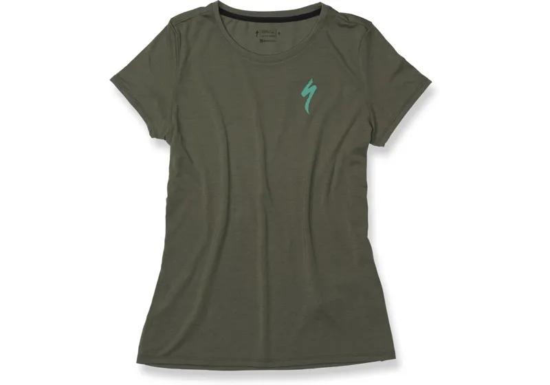 Specialized Womens T-Shirt - Oak Green/Acid Mint