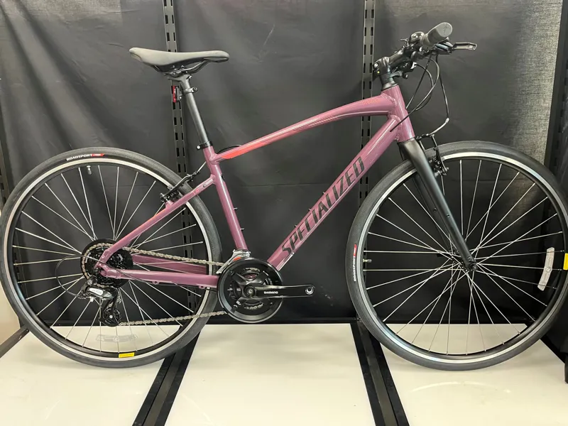 Shop Soiled: Specialized Sirrus 1.0 Hybrid Bike - Gloss Lilac - Small-2