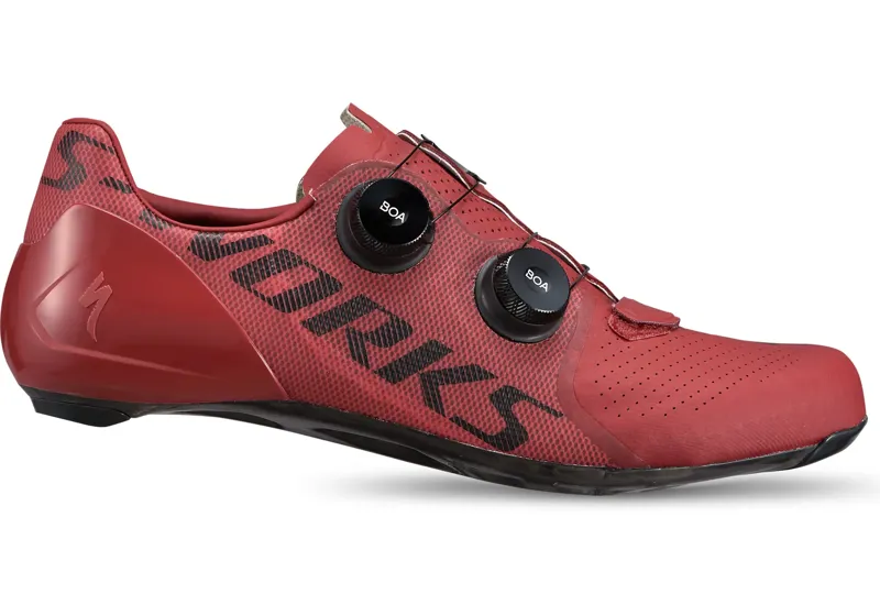 Shop-Soiled: S-Works 7 Road Cycling Shoes - Crimson - Size 36