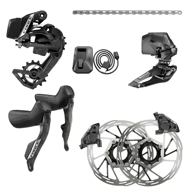 SRAM Force AXS 2x E1 Electronic Hrd Groupset 160mm