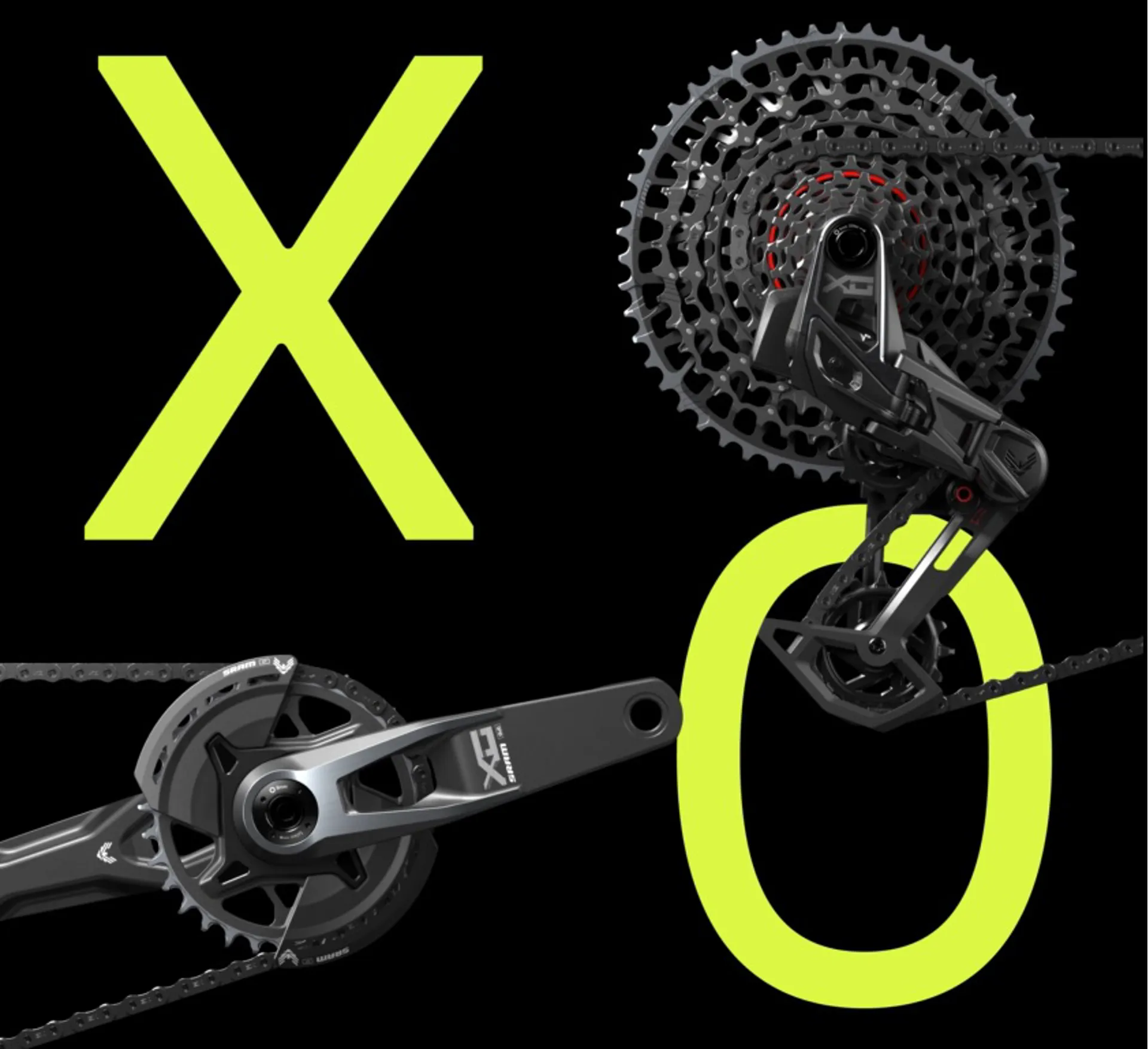 SRAM X0 T-Type Eagle E-MTB 104BCD Transmission AXS Groupset 36T
