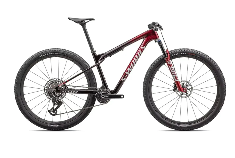 Shop Soiled: S-Works Epic World Cup Mountain Bike - Gloss Red - Medium