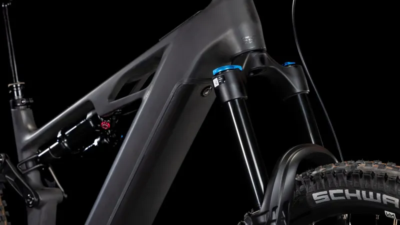 2025 Cube Stereo Hybrid One77 HPC SLX 800 Electric Bike - Blackline-2