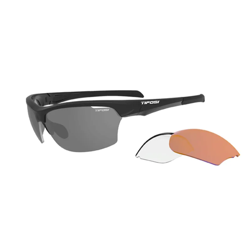 Tifosi Intense Interchangable Lens Sunglasses - Matte Black