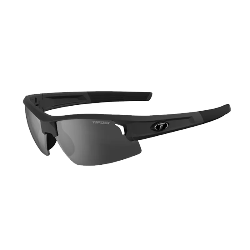 Tifosi Synapse Interchangeable Smoke Lens Sunglasses - Matt Black